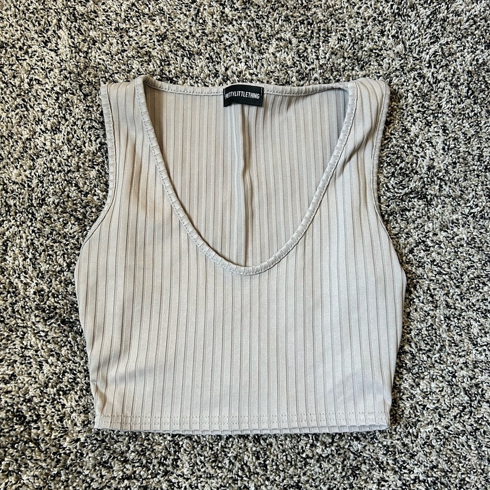 V Cut Crop Top